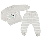 Sweatshirt mit Hose im Set in grau für 6 - 12 - 18 Monate Babys - aboutkidz.de