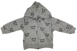 Sweatjacke Hoddie, Sweatshirt & Hose im Set - in grau für Babys - 100% Baumwolle