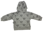 Sweatjacke Hoddie, Sweatshirt & Hose im Set - in grau für Babys - 100% Baumwolle