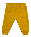 Pullover & Hose im Set für Babys in gelb/weiß mit Motiv - für Babys