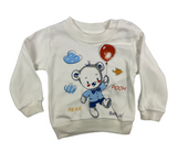 Sweatweste mit Kapuze, Sweatshirt & Hose im Set - mit Motiv für Babys