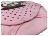 Baby Body langarm mit Hasen Motiv in pink - 100% Baumwolle