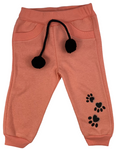 Pullover & Hose Set in aprikose mit Katzen Motiv für Kinder Mädchen - 100% Baumwolle