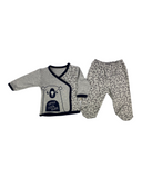 Sweatshirt, Hose, Lätzchen, Mütze & Handschuhe Set für Babys - 100% Baumwolle