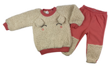 Pullover & Hose Set mit Motiv für Babys Mädchen - 100% Baumwolle