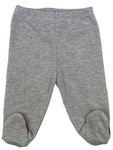 Sweatshirt, Hose & Handschuhe + Mütze Set in grau/rot langarm für Babys - 100% Baumwolle