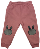 Pullover & Hose Set in grau/rosa mit Hasen Motiv für Kinder & Babys Mädchen