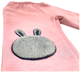 Pullover & Hose Set in grau/rosa mit Hasen Motiv für Kinder & Babys Mädchen