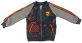 Jacke, Sweatshirt & Hose Set in dunkelgrau im coolen Design für Kinder Jungen