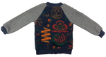 Jacke, Sweatshirt & Hose Set in dunkelgrau im coolen Design für Kinder Jungen