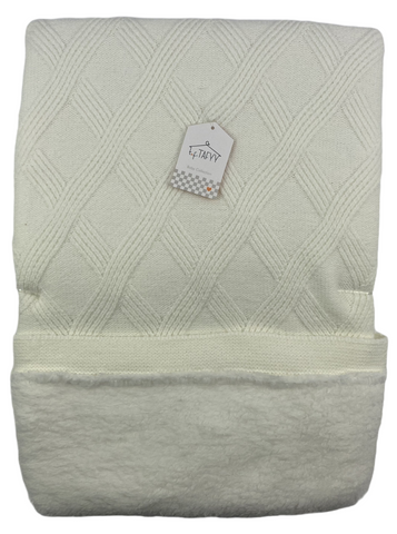 Babydecke Decke 100 x 100cm in beige - Welsoft von TAFFY